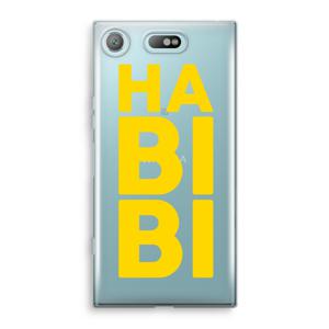Habibi Blue: Sony Xperia XZ1 Compact Transparant Hoesje