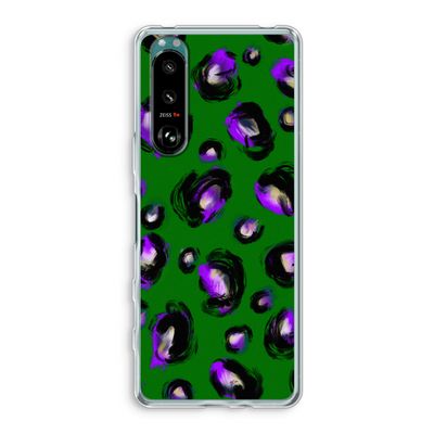 Green Cheetah: Sony Xperia 5 III Transparant Hoesje