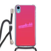 Vice Glow: iPhone XR Transparant Hoesje met koord
