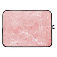Roze marmer: Laptop sleeve 15 inch