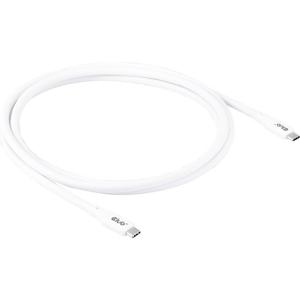 club3D USB-C-kabel USB-C stekker 2 m Wit CAC-3001