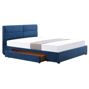 Tweepersoonsbed Merida 160x200cm in blauw