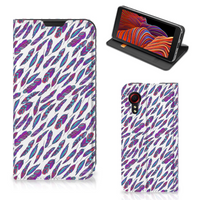 Samsung Galaxy Xcover 5 Hoesje met Magneet Feathers Color - thumbnail