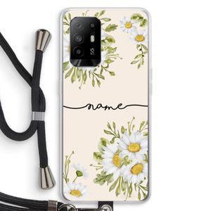 Daisies: Oppo A94 5G Transparant Hoesje met koord