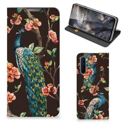 OnePlus Nord | Hoesje maken | Pauw met Bloemen