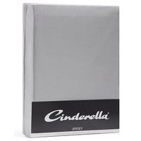 Cinderella Jersey Topper Hoeslaken Light Grey-1-persoons (80/90x200/210 cm) - thumbnail