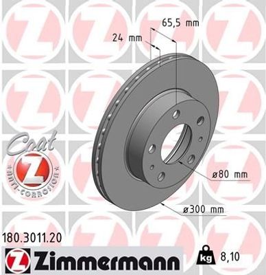 Remschijf Coat Z 180301120