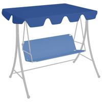 VidaXL Vervangingsluifel voor schommelbank 150/130x105/70 cm blauw