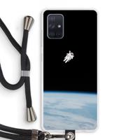 Alone in Space: Samsung Galaxy A71 Transparant Hoesje met koord