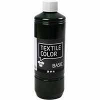 Creativ Company Textile color semi-dekkende textielverf - olijfgroen, 500ml