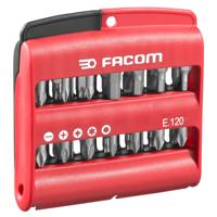 Facom Gemengde Set Bits | 1/4" | 25 mm | Voor Zeskant, Sleuf, Phillips®, Pozidriv®, Torx® en Bithouder | 28 Stuks - E.120