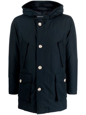 Woolrich parka matelassée à patch logo - Bleu