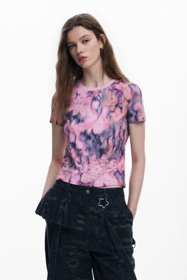 Collina Strada bloemen T-shirt - RED - S