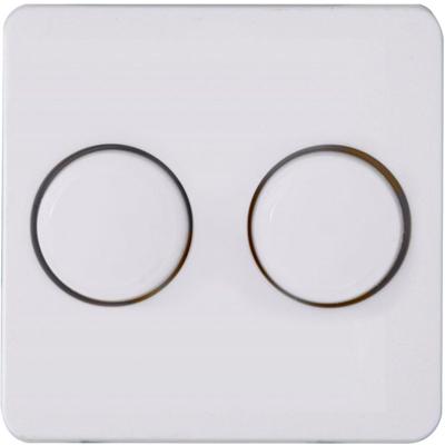 Enzo Kopp hk02 arctic wit afdekplaat + knop duo dimmer - 4621035
