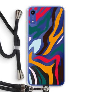 Colored Zebra: Honor Play 8A Transparant Hoesje met koord