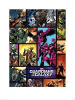 Kunstdruk Guardians of the Galaxy - Comics 60x80cm