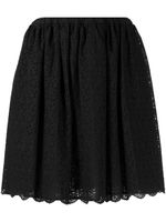 Miu Miu Pre-Owned minijupe en broderie anglaise - Noir - thumbnail