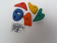 Klimstenen set van 5 stuks geel-rood-blauw-oranje-groen afmeting 143x143 mm - Hermic - thumbnail