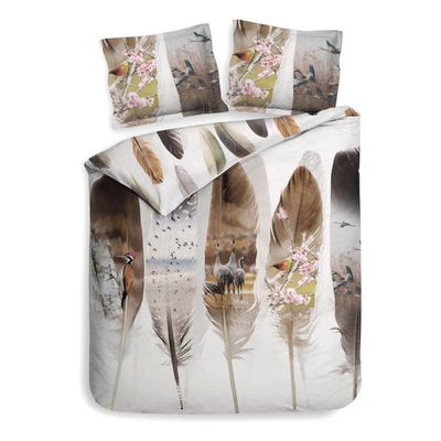 Heckett & Lane Loza dekbedovertrek - Lits-jumeaux (260x200/220 cm + 2 slopen) - Katoen satijn - Bruin Heckett & Lane Loza dekbedovertrek - Lits-jumeaux (260x200/220 cm + 2 slopen) - Katoen satijn - Bruin