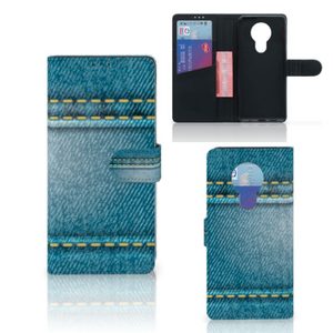 Nokia 5.3 Wallet Case met Pasjes Jeans