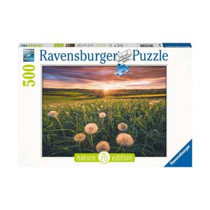 Ravensburger Puzzel 500 stukjes Paardenbloemen bij zonsondergang