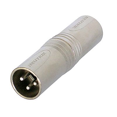 Neutrik NA3M5M 3-polig XLR male naar 5-polig XLR male verloopadapter