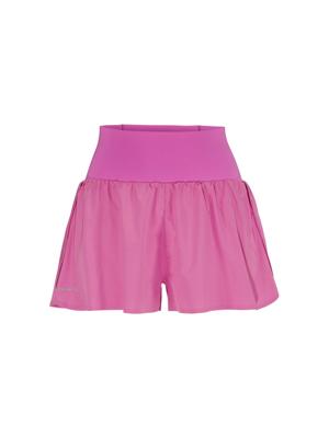 Craft hypervent wide hardloopbroek kort dames magenta
