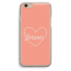 Forever heart: iPhone 6 / 6S Transparant Hoesje