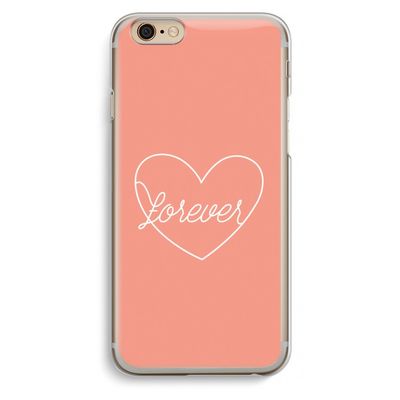 Forever heart: iPhone 6 / 6S Transparant Hoesje