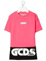 Gcds Kids robe colour block à logo imprimé - Rose