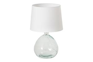 Tafellamp CLASSIC 40cm wit Lampenkap recycled glass - 44494