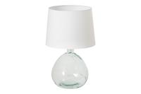 Tafellamp CLASSIC 40cm wit Lampenkap recycled glass - 44494