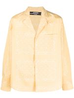 Jacquemus chemise Le Chemise Luis à motif cachemire - Jaune