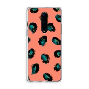 Pink Cheetah: OnePlus 8 Transparant Hoesje