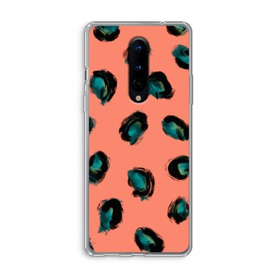 Pink Cheetah: OnePlus 8 Transparant Hoesje