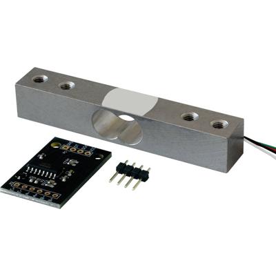 Joy-it HX711-40 HX711-40 HX711 ADC-module met 40 kg weegcel - 24 bit A/D-omvormer Kalibratie Fabrieksstandaard (zonder certificaat)