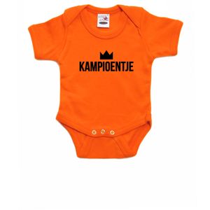 Oranje fan romper / kleding kampioentje EK/ WK voor babys 92 (18-24 maanden)  -
