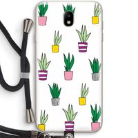 Sanseveria: Samsung Galaxy J7 (2017) Transparant Hoesje met koord Sanseveria: Samsung Galaxy J7 (2017) Transparant Hoesje met koord