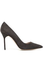 Manolo Blahnik BB 100mm suede pumps - Noir