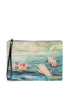 Seletti pochette Sea Girl à imprimé graphique - Bleu