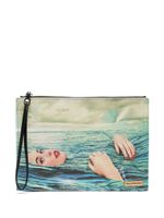 Seletti pochette Sea Girl à imprimé graphique - Bleu