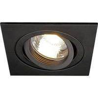 SLV 113491 New Tria Inbouwlamp Halogeen GU10 50 W Zwart - thumbnail