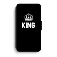 King zwart: iPhone XR Flip Hoesje