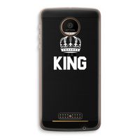 King zwart: Motorola Moto Z Force Transparant Hoesje