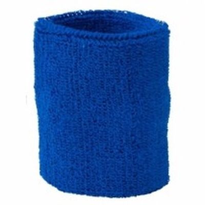 Kobalt pols zweetbandjes 2 stuks