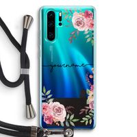 Rozen: Huawei P30 Pro Transparant Hoesje met koord