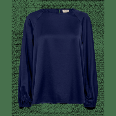 FreeQuent - Blauw | Dames | Blouse | Blauw | XL | regular | Kamst mode