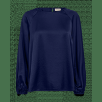 FreeQuent - Blauw | Dames | Blouse | Blauw | XL | regular | Kamst mode
