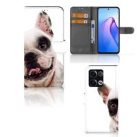 OPPO Reno8 Pro | Telefoonhoesje | Met pasjeshouder | Franse Bulldog