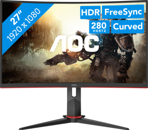 AOC G2 C27G2Z3/BK computer monitor 68,6 cm (27") 1920 x 1080 Pixels Full HD LED Zwart, Rood